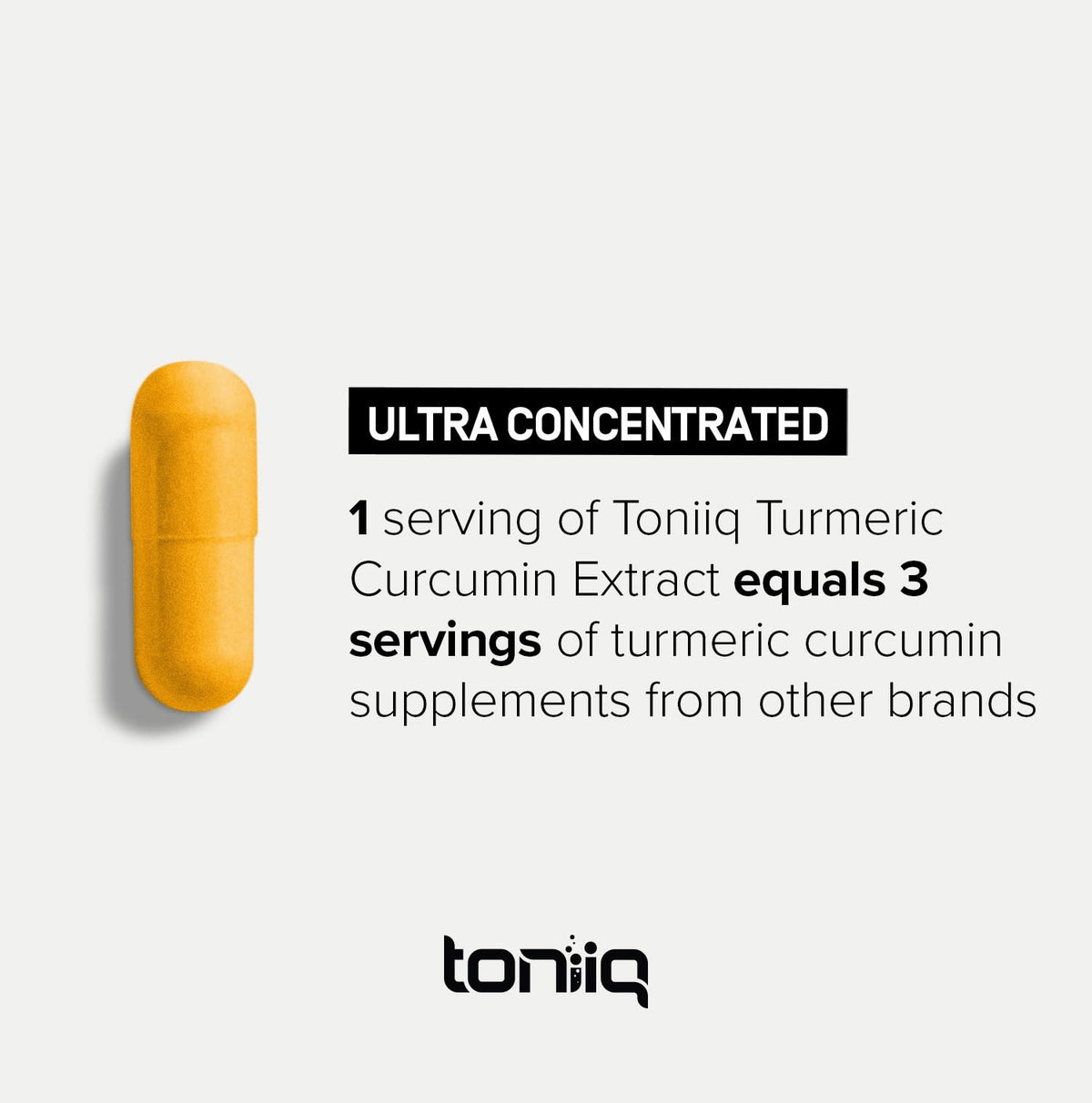 Toniiq Turmeric Curcumin 60:1 Extract 97% Curcuminoids - 120 Capsules - image 4