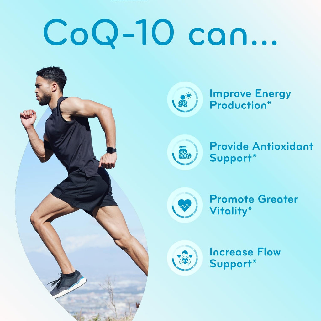 Clear Formulas Quick Absorption CoQ10 200mg Capsules