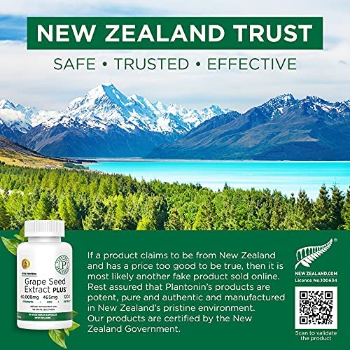 Plantonin Grape Seed Extract Plus Vegan Capsules - 60 Count - image 8