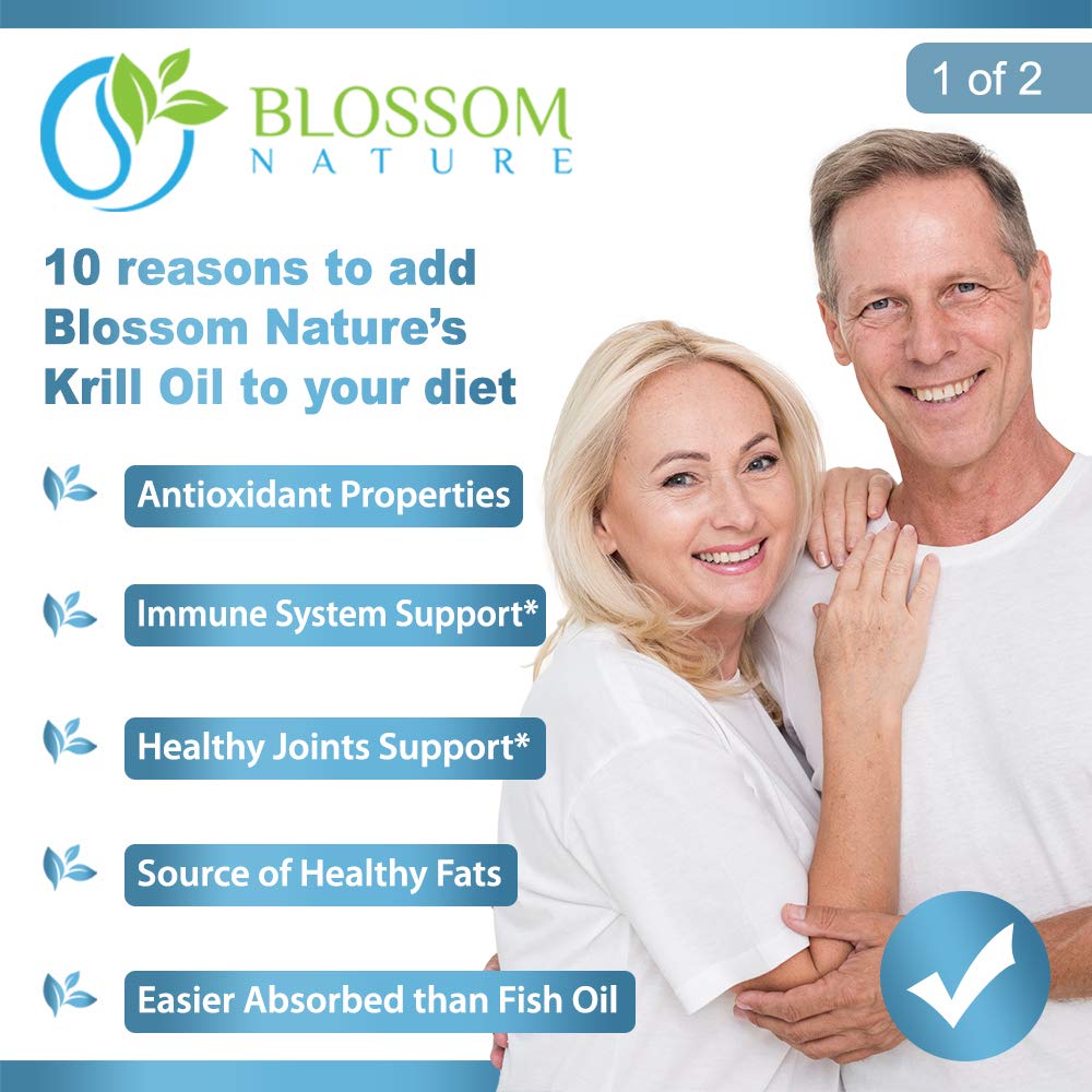 Blossom Nature Antarctic Krill Oil 1600mg - 60 Softgels - image 4