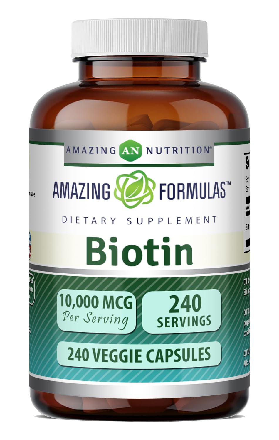 Amazing Formulas Biotin 10000 mcg Veggie Capsules
