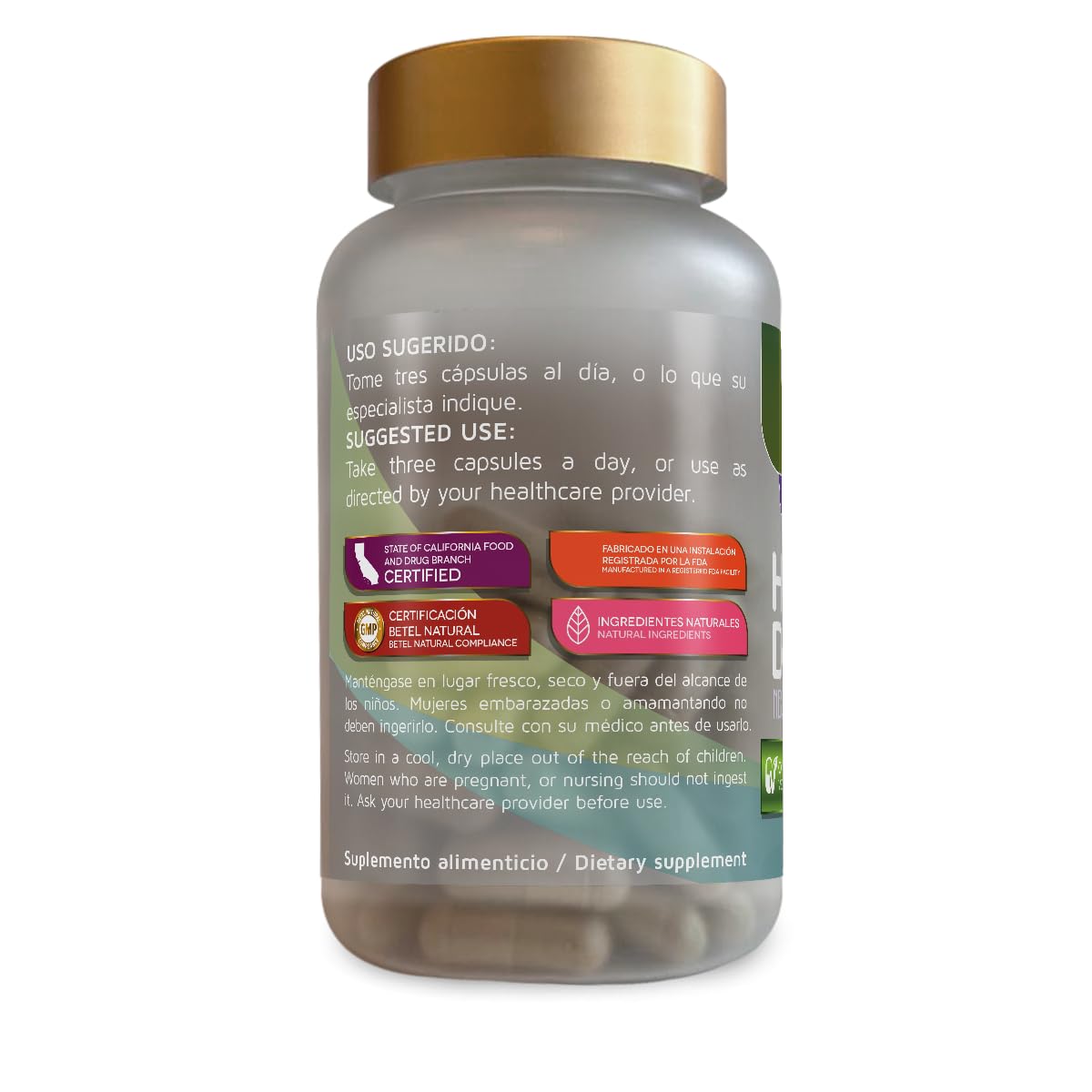 Betel Natural Premium Hierba del Sapo (Mexican Thistle) Capsules - image 3