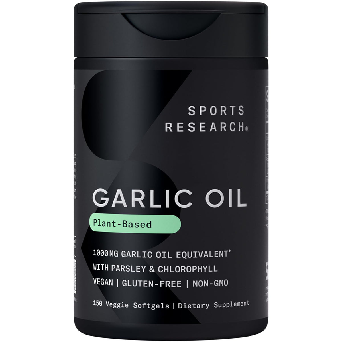 Sports Research Odorless Garlic Oil - 150 Softgels