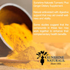 Sunshine Naturals Turmeric Plus Ginger Joint Support - 90 Capsules - image 6