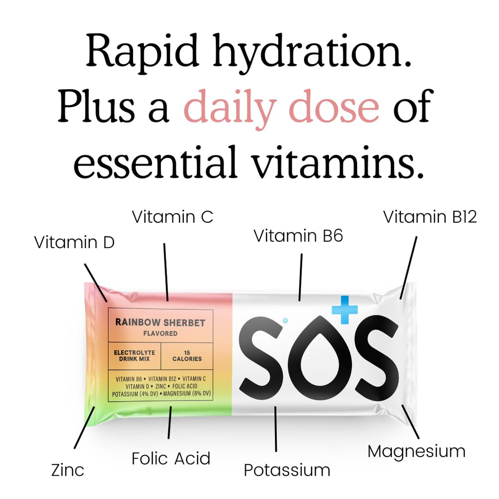 SOS Hydration Electrolyte Powder Sticks