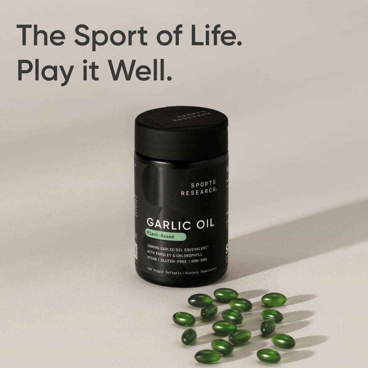 Sports Research Odorless Garlic Oil - 150 Softgels - image 7