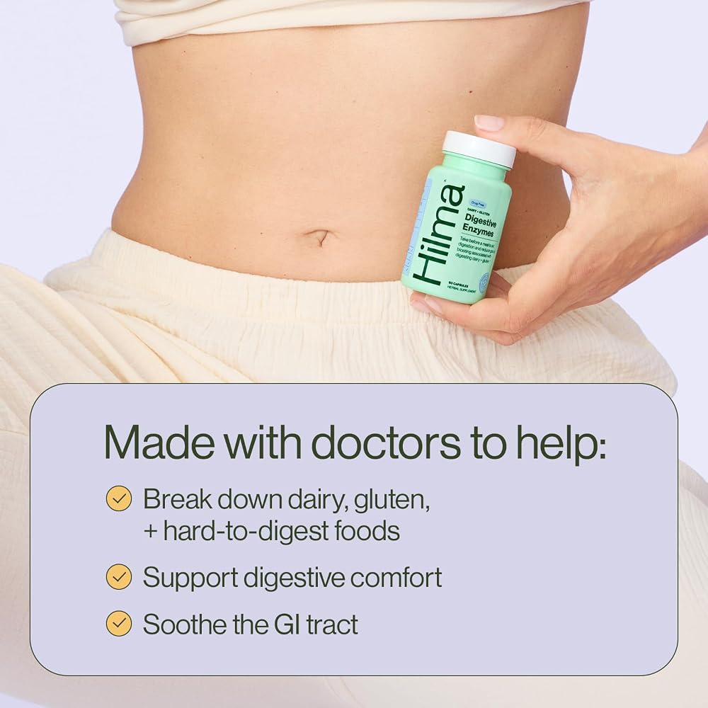 Hilma Dairy and Gluten Digestive Enzymes - 60 Vegan Capsules - image 3