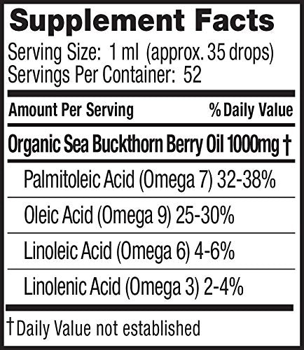 Seabuckwonders Sea Buckthorn Berry Oil Omega 7 - 3.5 Fl Oz - image 2