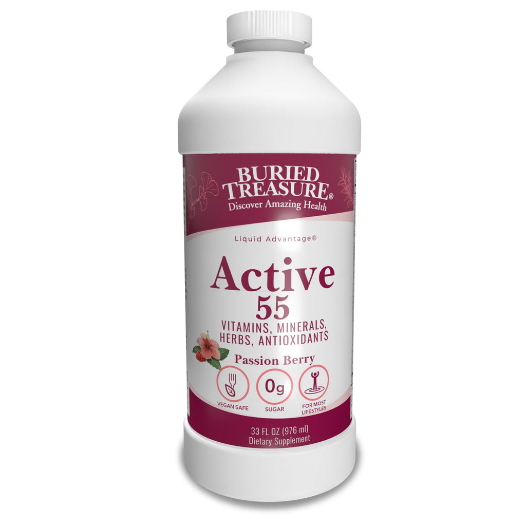 Buried Treasure Active 55 Plus Liquid Multivitamin - 32 Servings