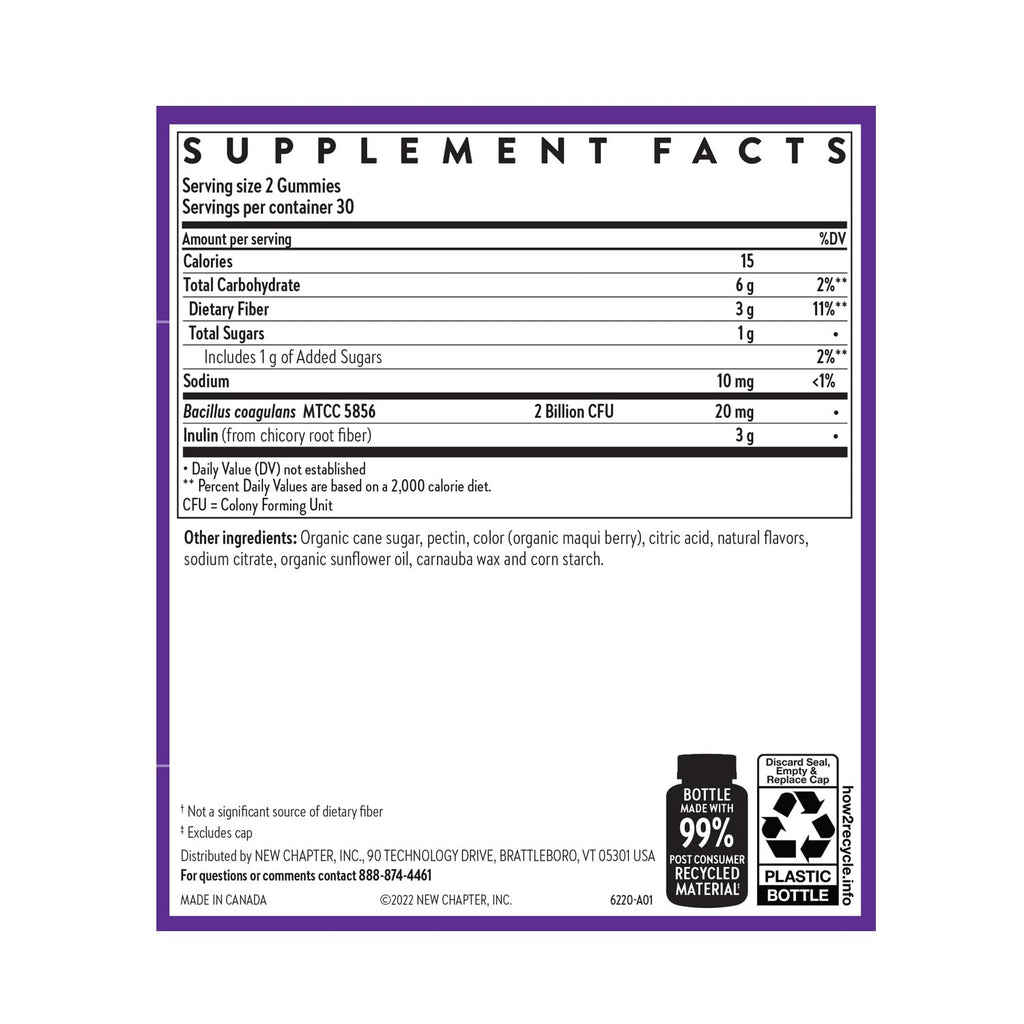 New Chapter All-Flora Probiotic Gummies Gut Health Support - 60 Count - image 6
