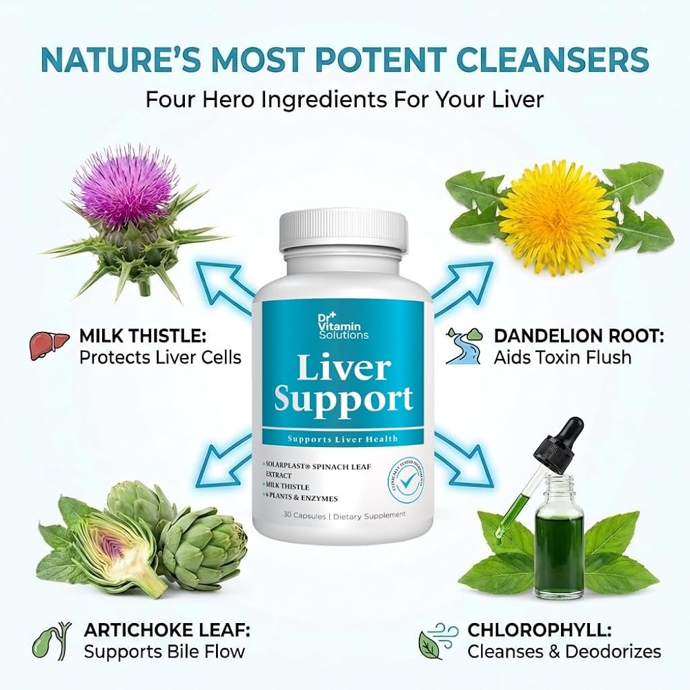 DR VITAMIN SOLUTIONS Liver Cleanse Detox Milk Thistle - 30 Capsules - image 5