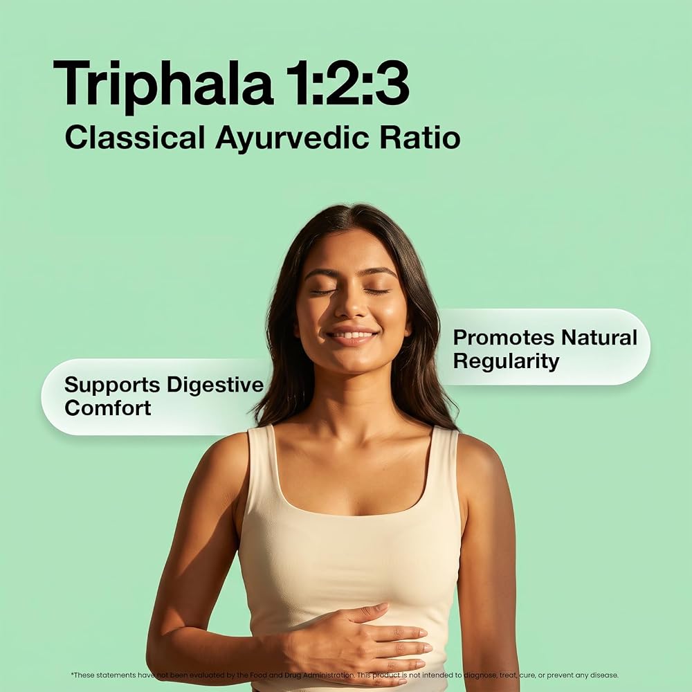 Daily All Day Triphala Tablets 1:2:3 Ratio for Digestion - 120 Tablets - image 3