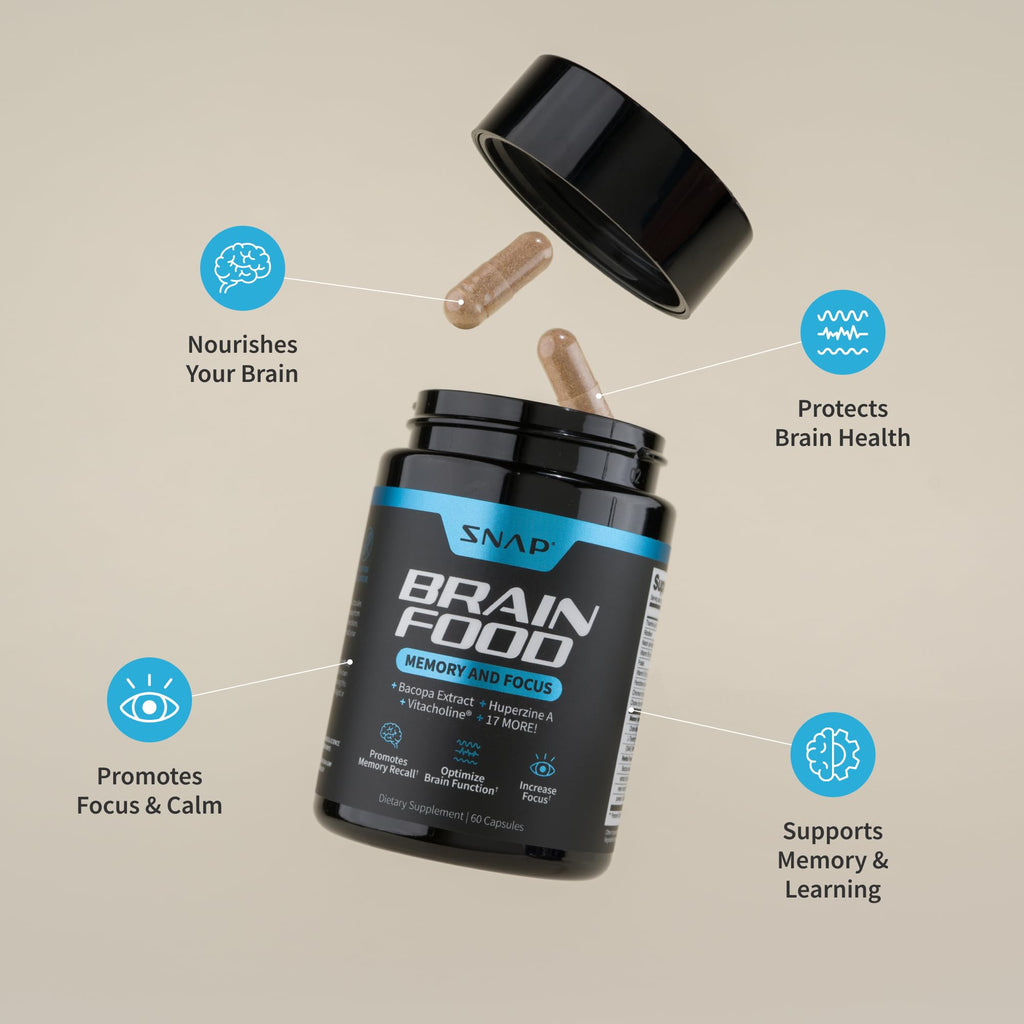 Snap Supplements Brain Booster Nootropics - 60 Vegan Capsules - image 4