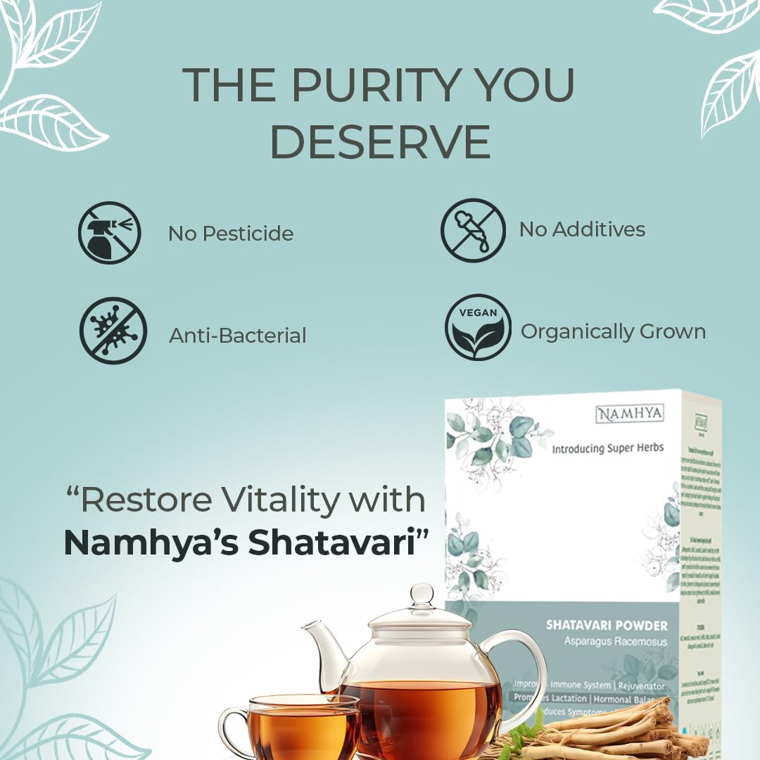 Namhya Shatavari Powder for Hormonal Balance - 100g - image 4