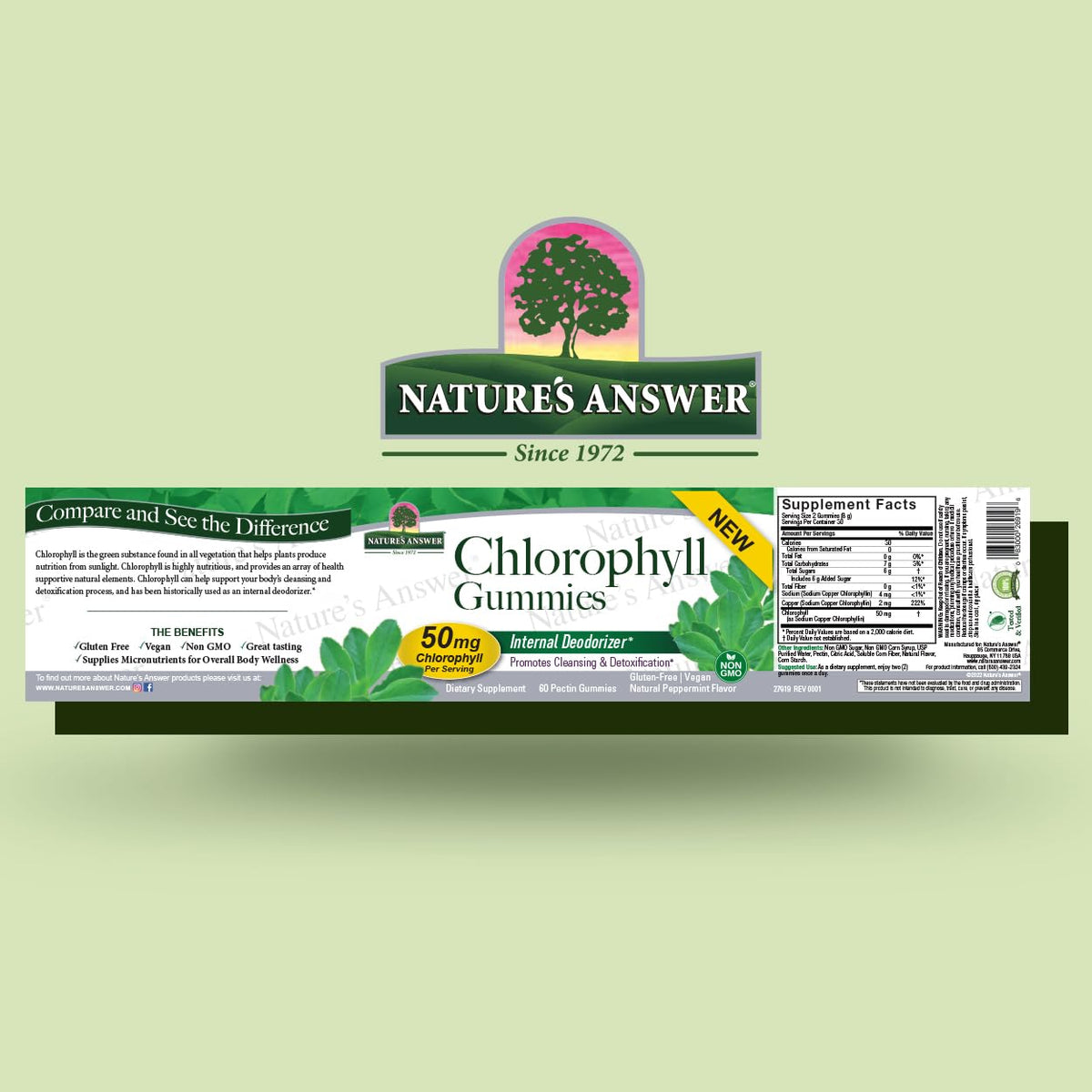 Nature's Answer Chlorophyll Gummies - 60 Count - image 2