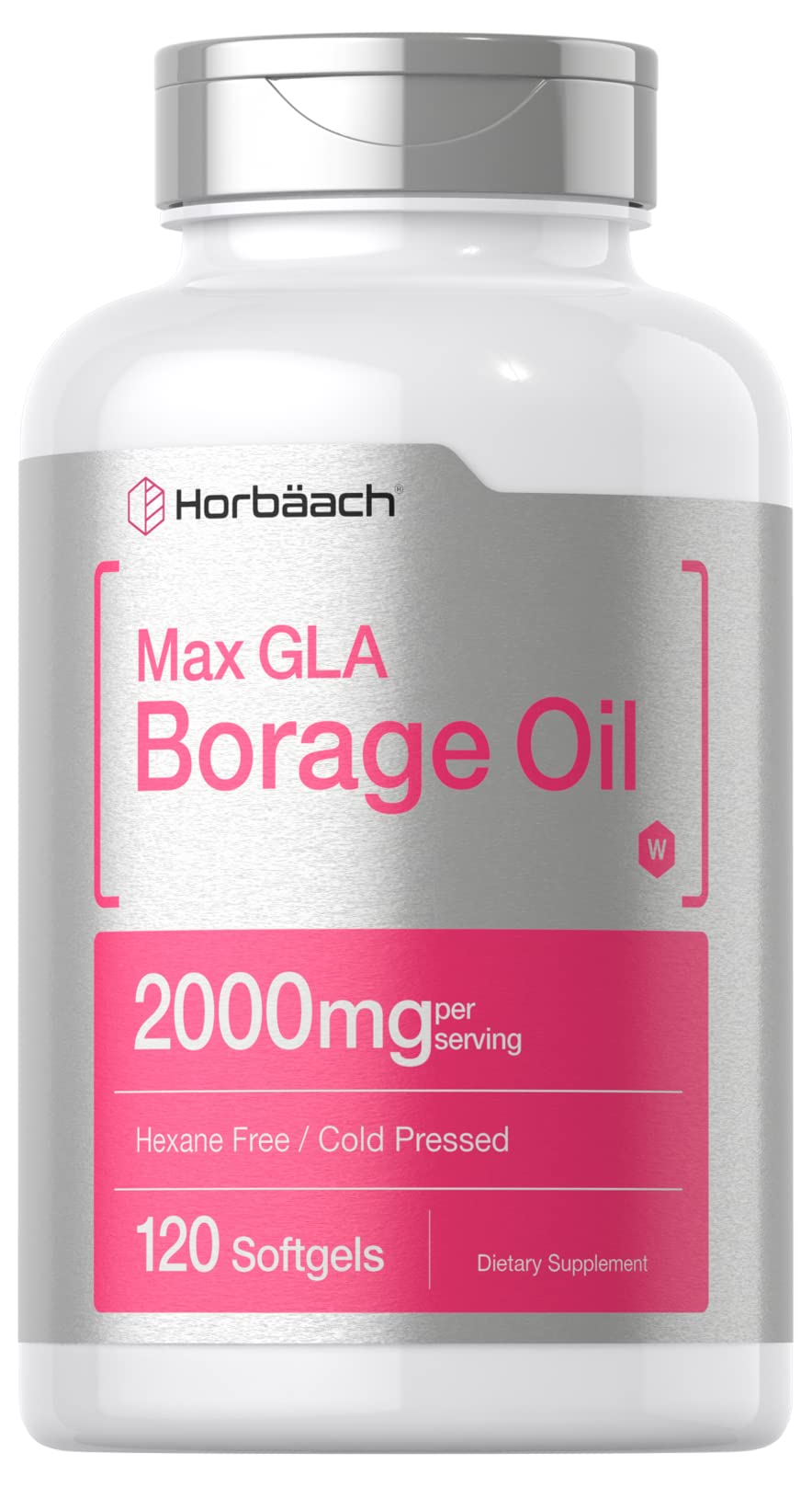 Horbäach Borage Oil 2000 mg GLA - 120 Softgels