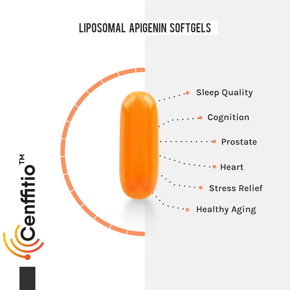 Cenffitio Liposomal apigenin 500mg Softgels - Optimal Apigenin - image 9