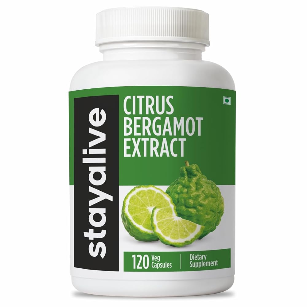 STAY ALIVE Citrus Bergamot 1000mg Capsules - 120 Count