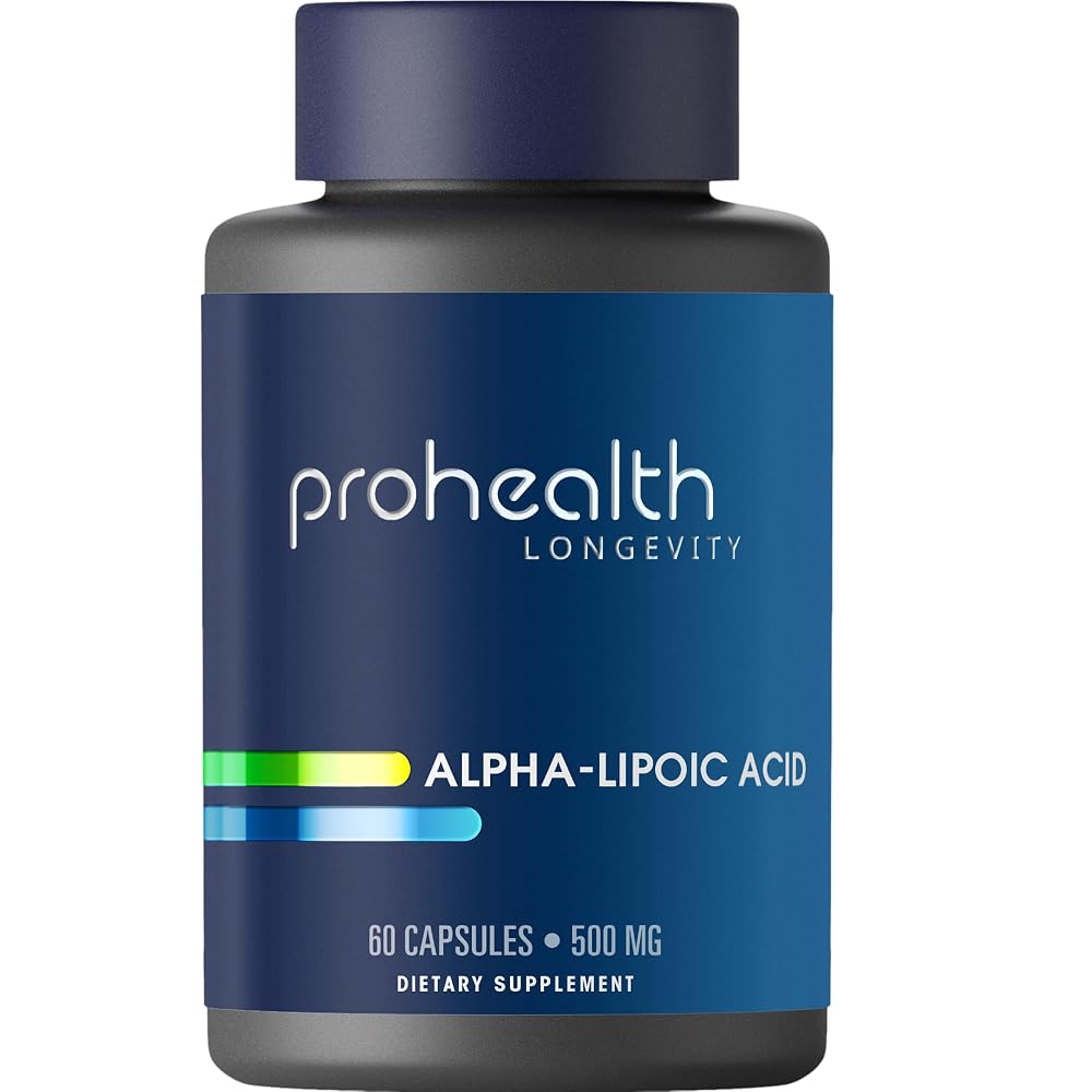 ProHealth Alpha Lipoic Acid 500mg High Potency - 60 Capsules