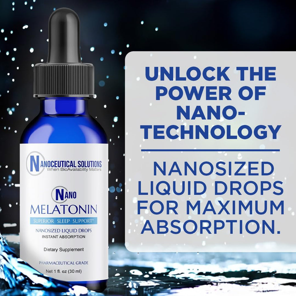 Nanoceutical Solutions Nano Melatonin Liquid Drops for Sleep - 30 Servings - image 4