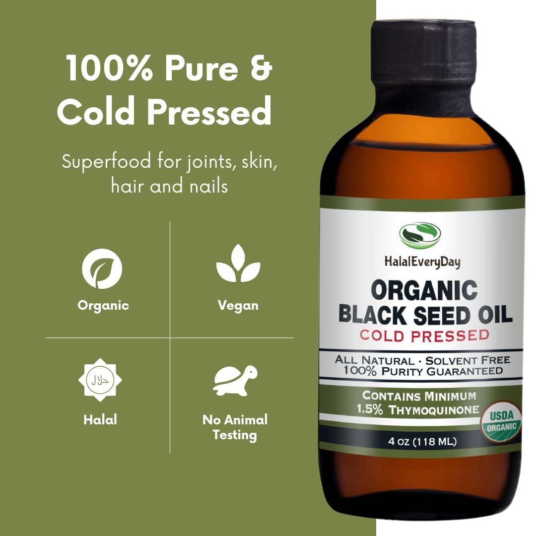 HalalEveryDay Black Seed Oil Nigella Sativa - 4 fl oz - image 2