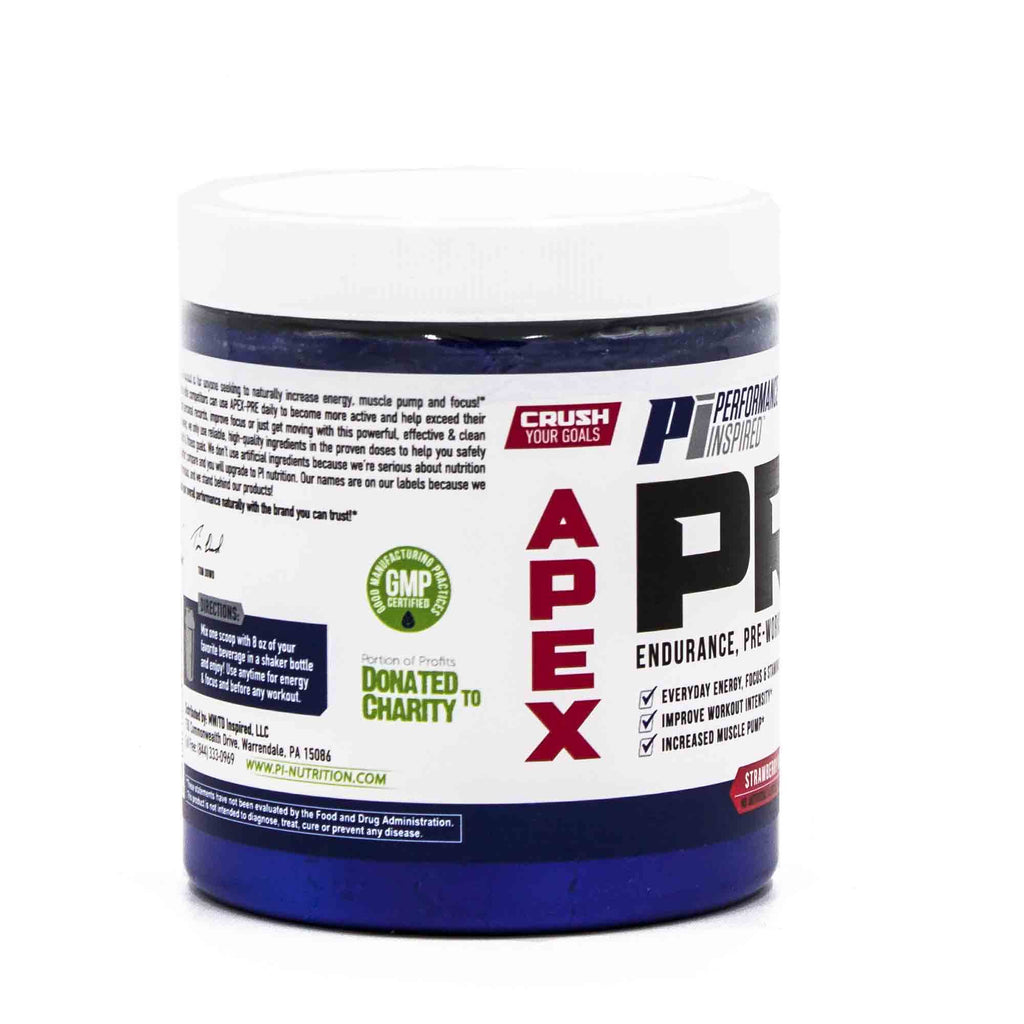 PERFORMANCE INSPIRED APEX Pre-Workout Powder Strawberry Kiwi - 1lb - image 6