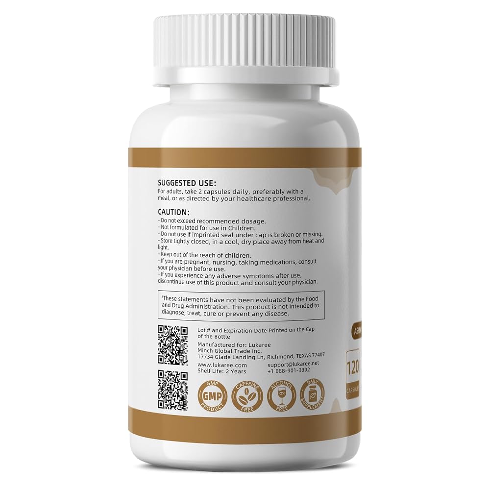 Lukaree 10-in-1 Cortisol Reducer Supplements for Women and Men
