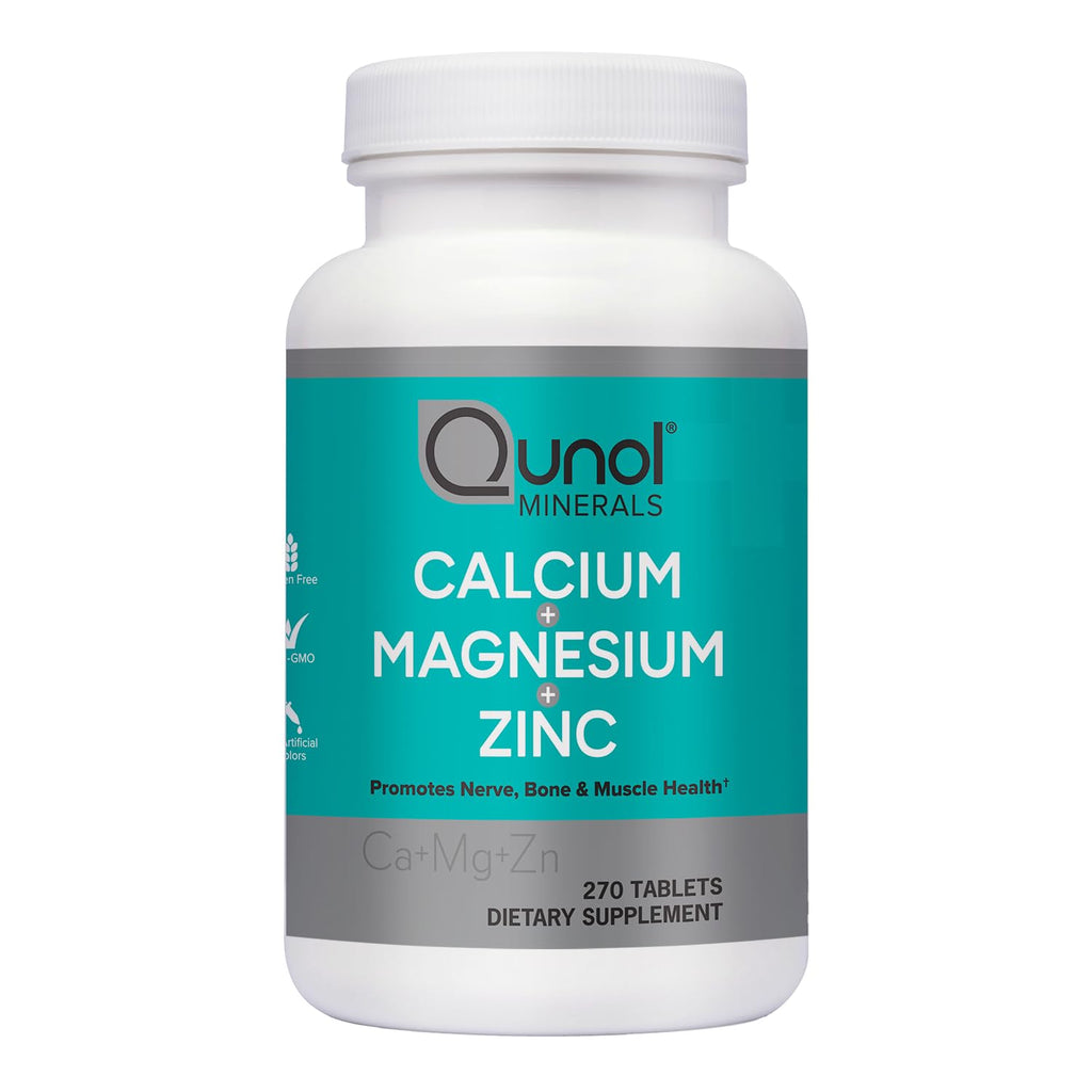 Qunol Calcium Magnesium Zinc 3-in-1 - 270 Tablets