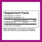 NERVE RENEW Optimizer Nerve Support R-Alpha Lipoic Acid - 30 Capsules - image 2
