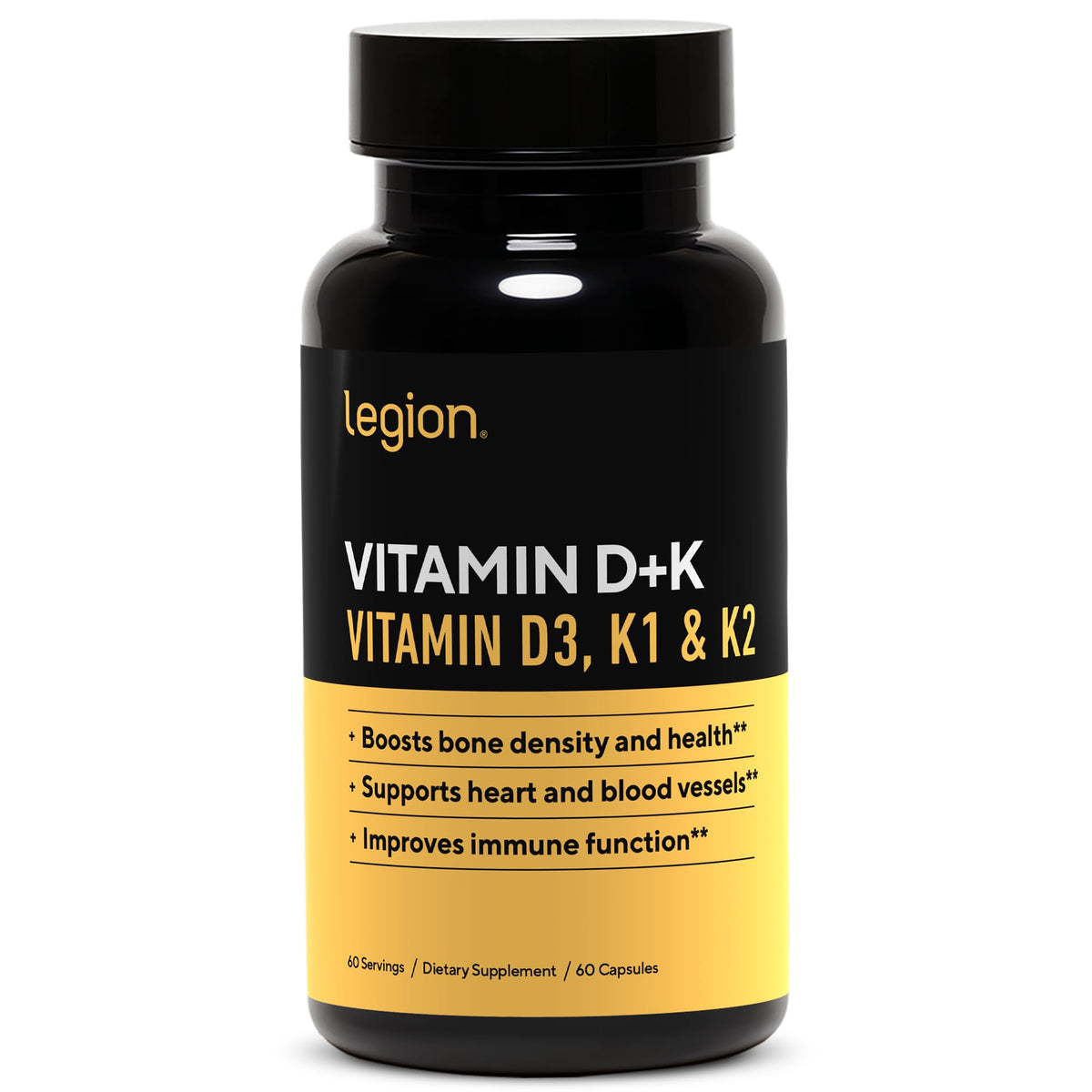 Legion Vitamin D3 K2 & K1 Supplement - 60 Gummies