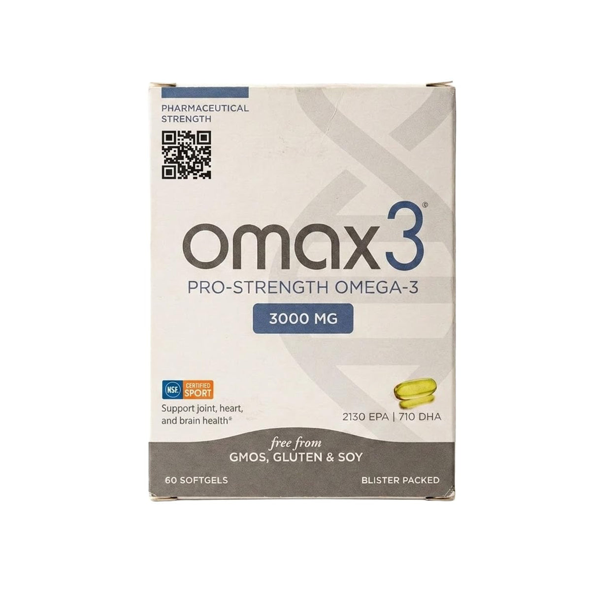 Omax3 Professional Strength Omega-3 Fish Oil 3000 mg - 60 Softgels