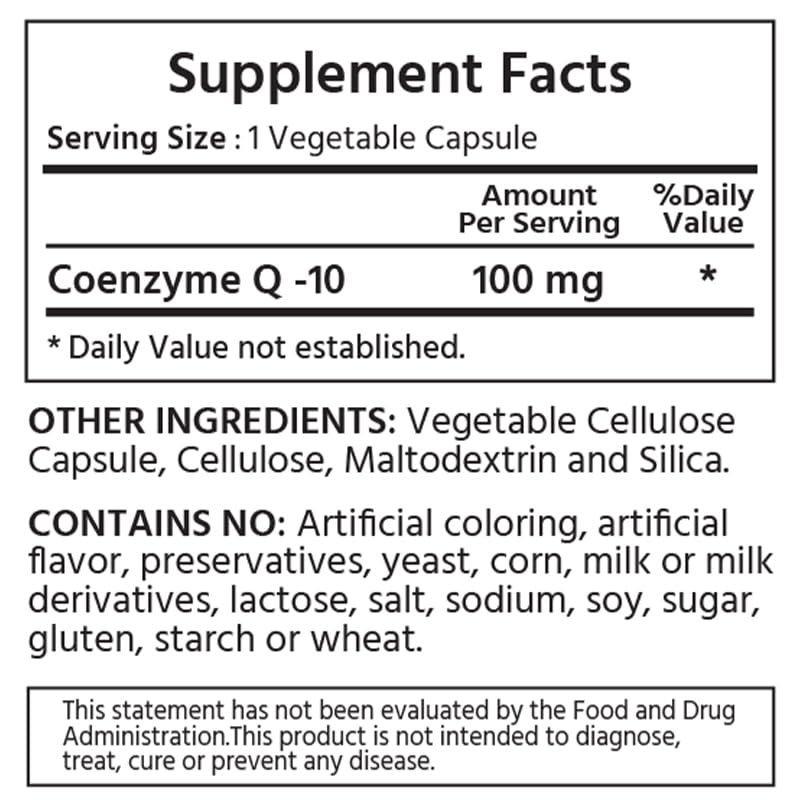 ML Naturals CoQ-10 100mg Supports Heart Health - 240 Vegetable Capsules - image 2