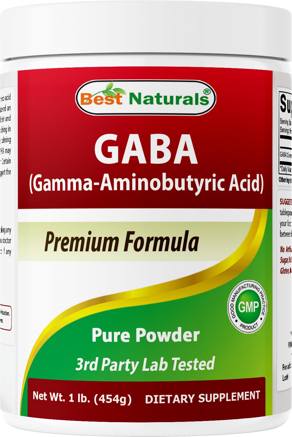 Best Naturals GABA Pure Powder - 1 Pound