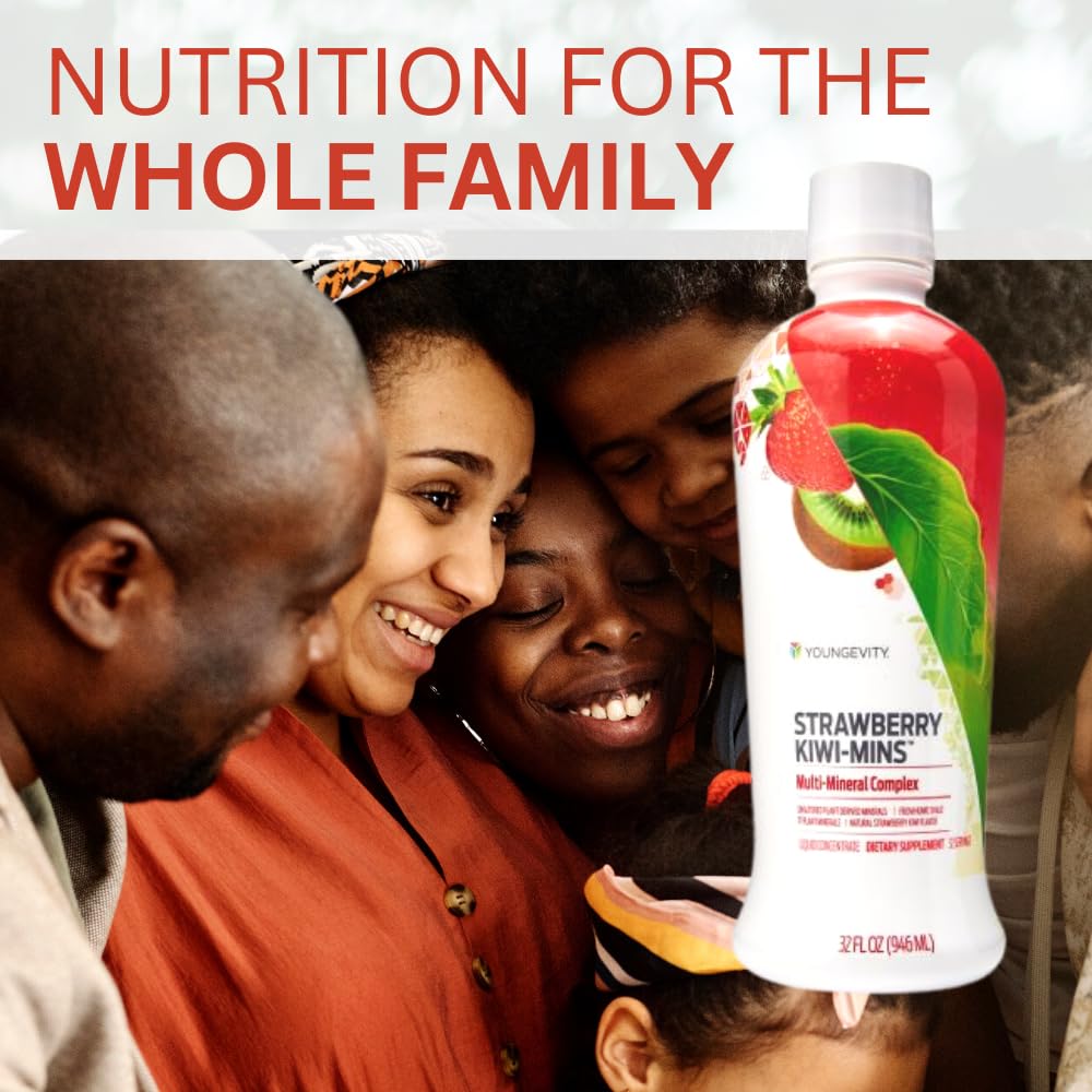 Youngevity Strawberry Kiwi-Mins Liquid Trace Mineral Complex - 128 Fl Oz - image 3
