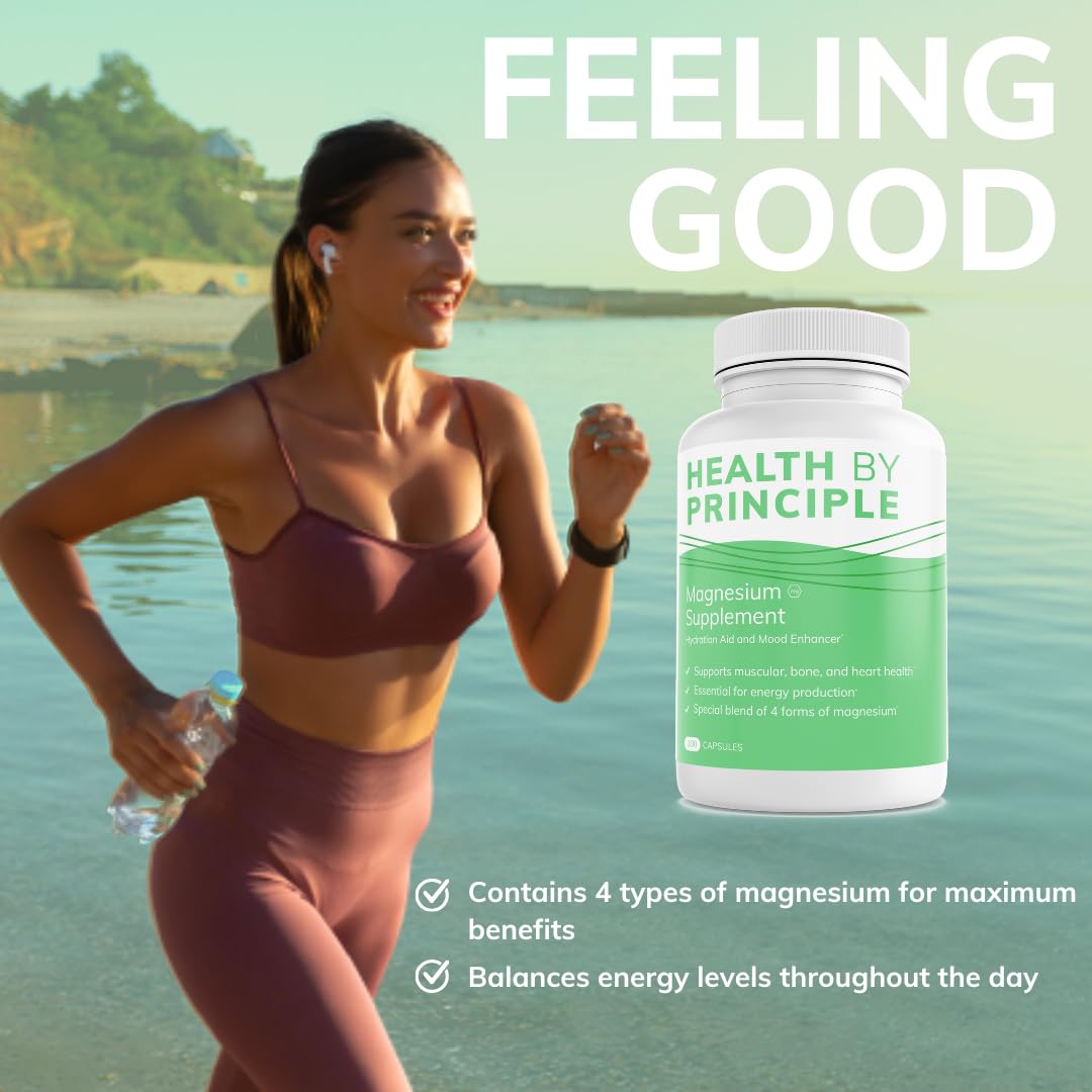 Health by Principle Magnesium Complex 4 Types - 100 Capsules - image 6