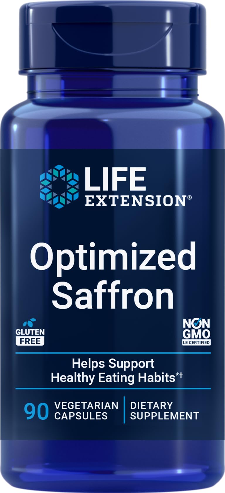 Life Extension Optimized Saffron - 90 Vegetarian Capsules