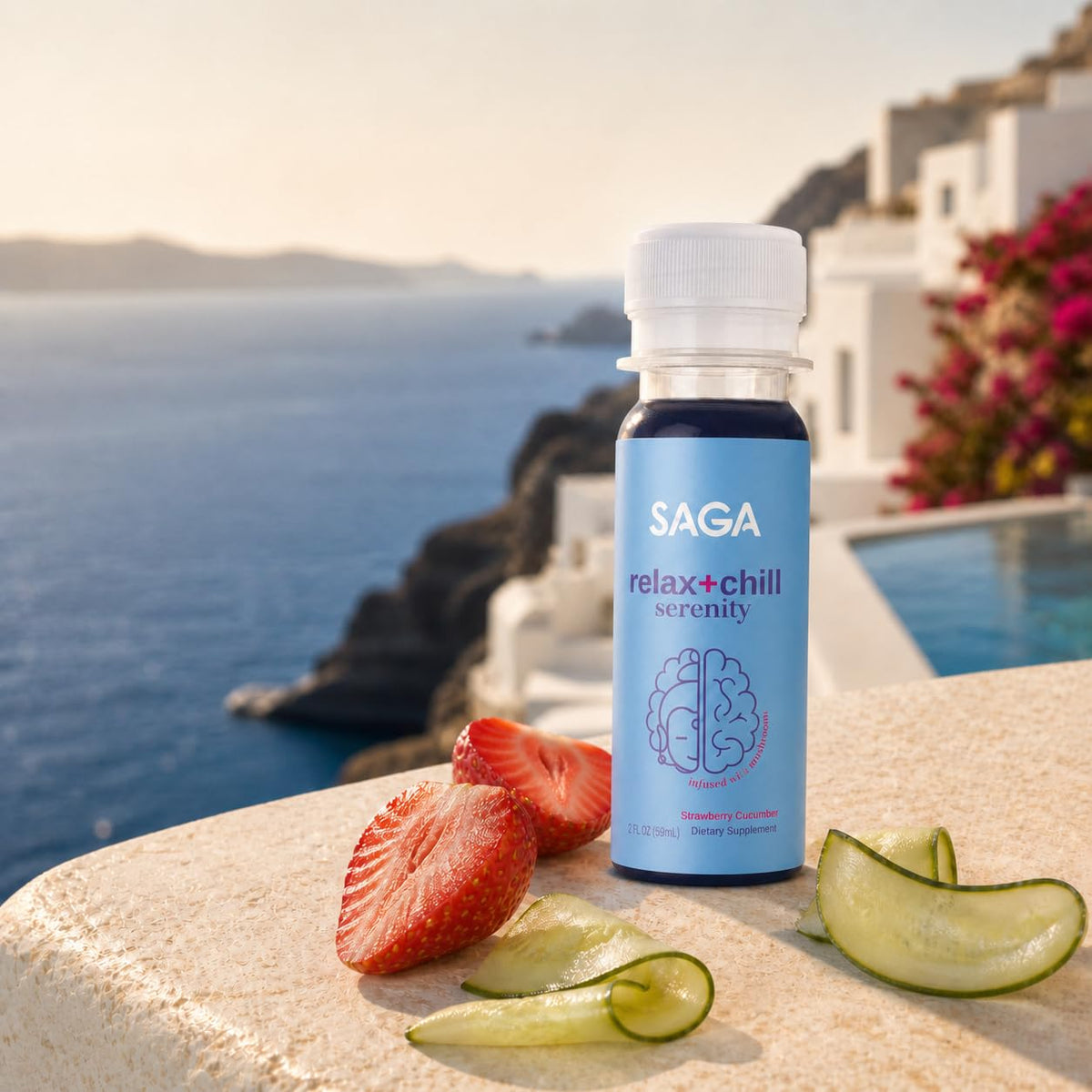 SAGA Serenity Kava Shots with 4-Mushroom Blend - 6 Pack - image 6