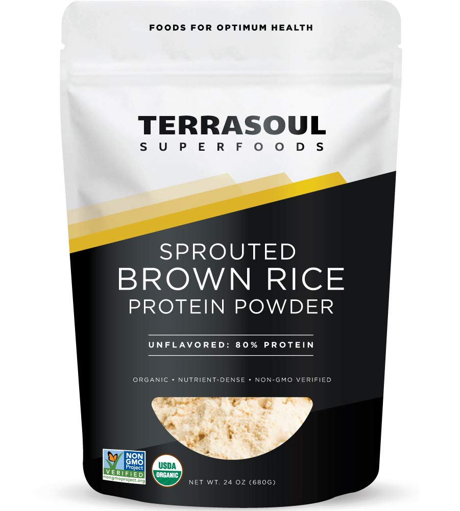 Terrasoul Superfoods Organic Sprouted Brown Rice Protein Powder - 1.5 Pounds