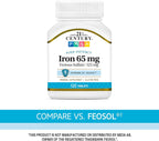 21st Century Iron 65 mg Ferrous Sulfate - 120 Tablets - image 5