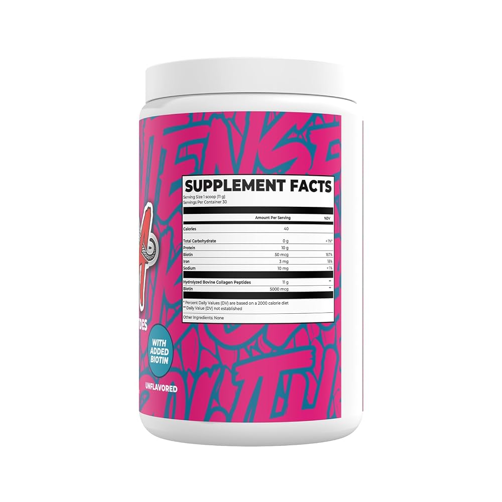BOA Collagen Hydrolyzed Protein Powder with Biotin and Iron - 30 Servings - image 4