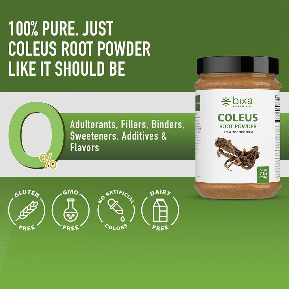 bixa BOTANICAL Coleus Forskohlii Root Powder - 200g - image 4