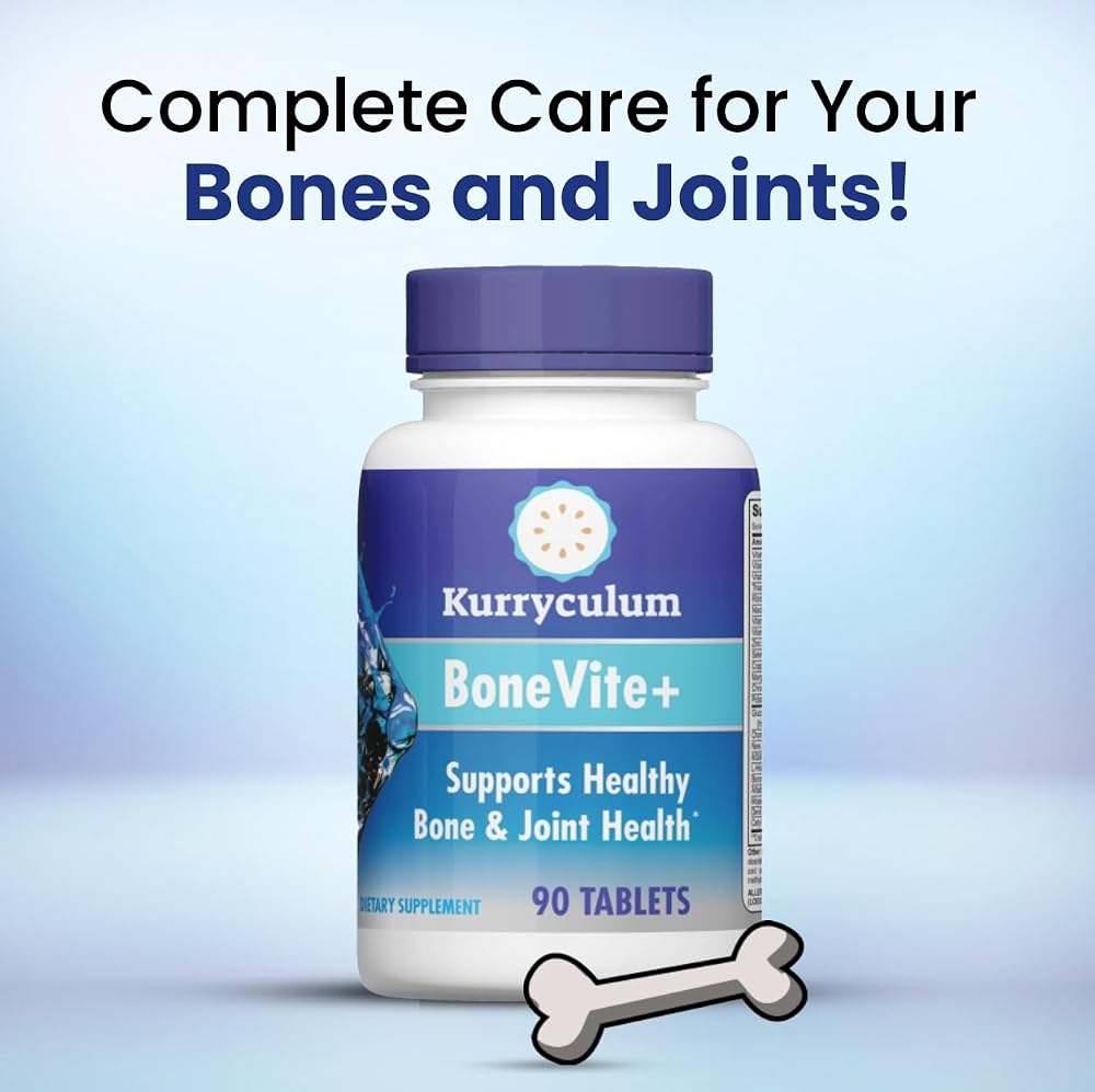 Kurryculum BoneVite+ Glucosamine Chondroitin MSM - 90 Tablets - image 6