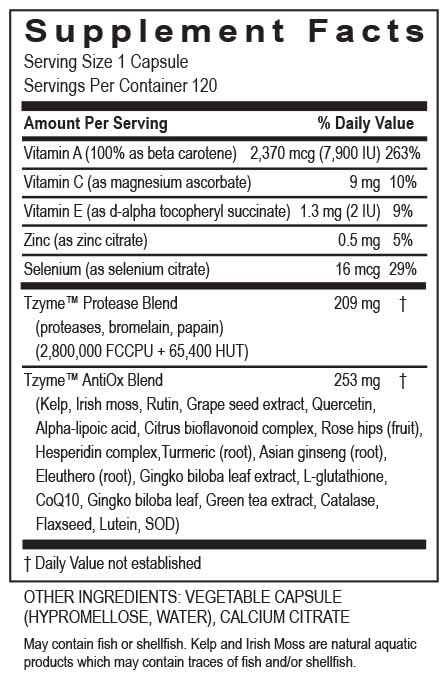 TRANSFORMATION Enzyme Protease IFC Supplement - 120 Capsules - image 4
