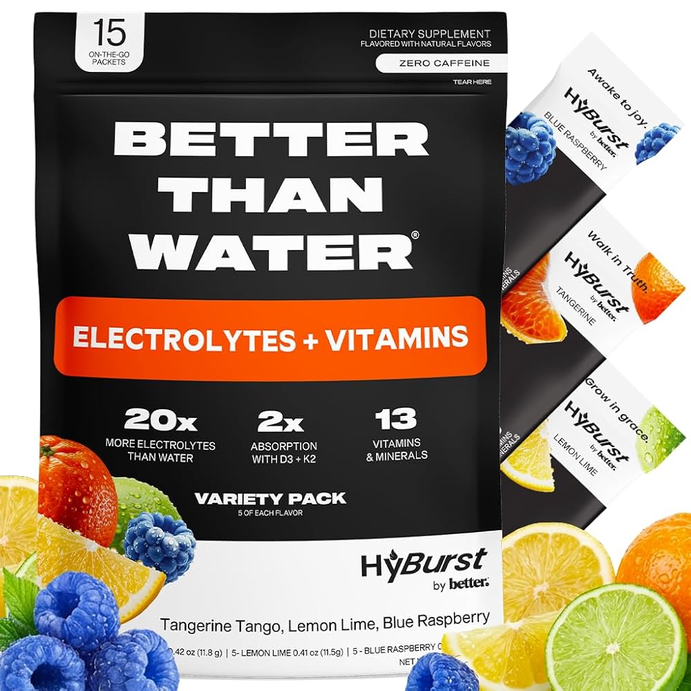 Hyburst Better Than Electrolyte & Vitamin Supplement Powder