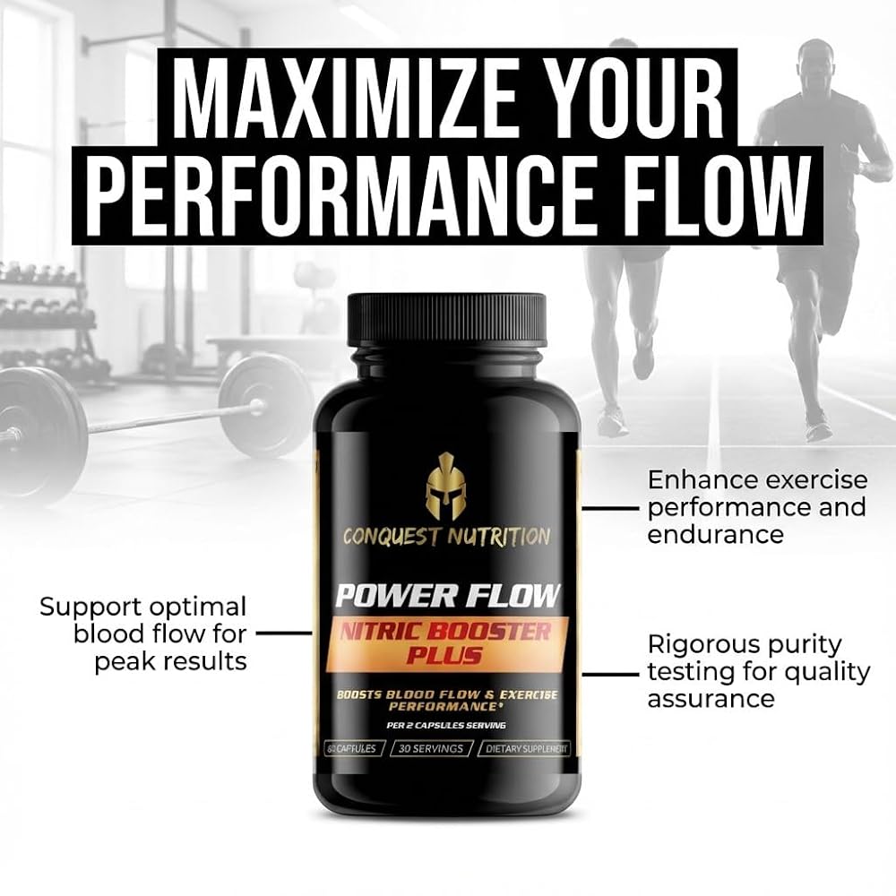 Conquest Nutrition Power Flow Nitric Booster - 60 Vegetarian Capsules - image 6