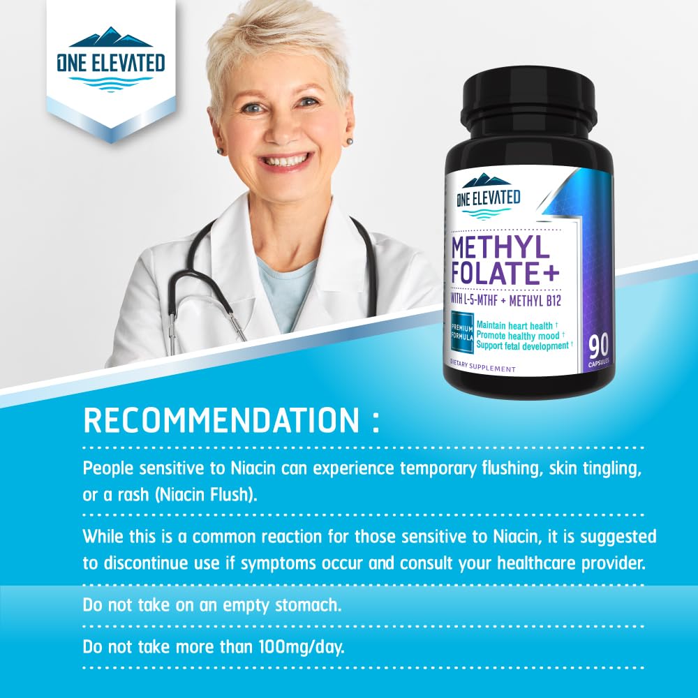 One Elevated Methyl Folate B Complex - 90 Capsules - image 5