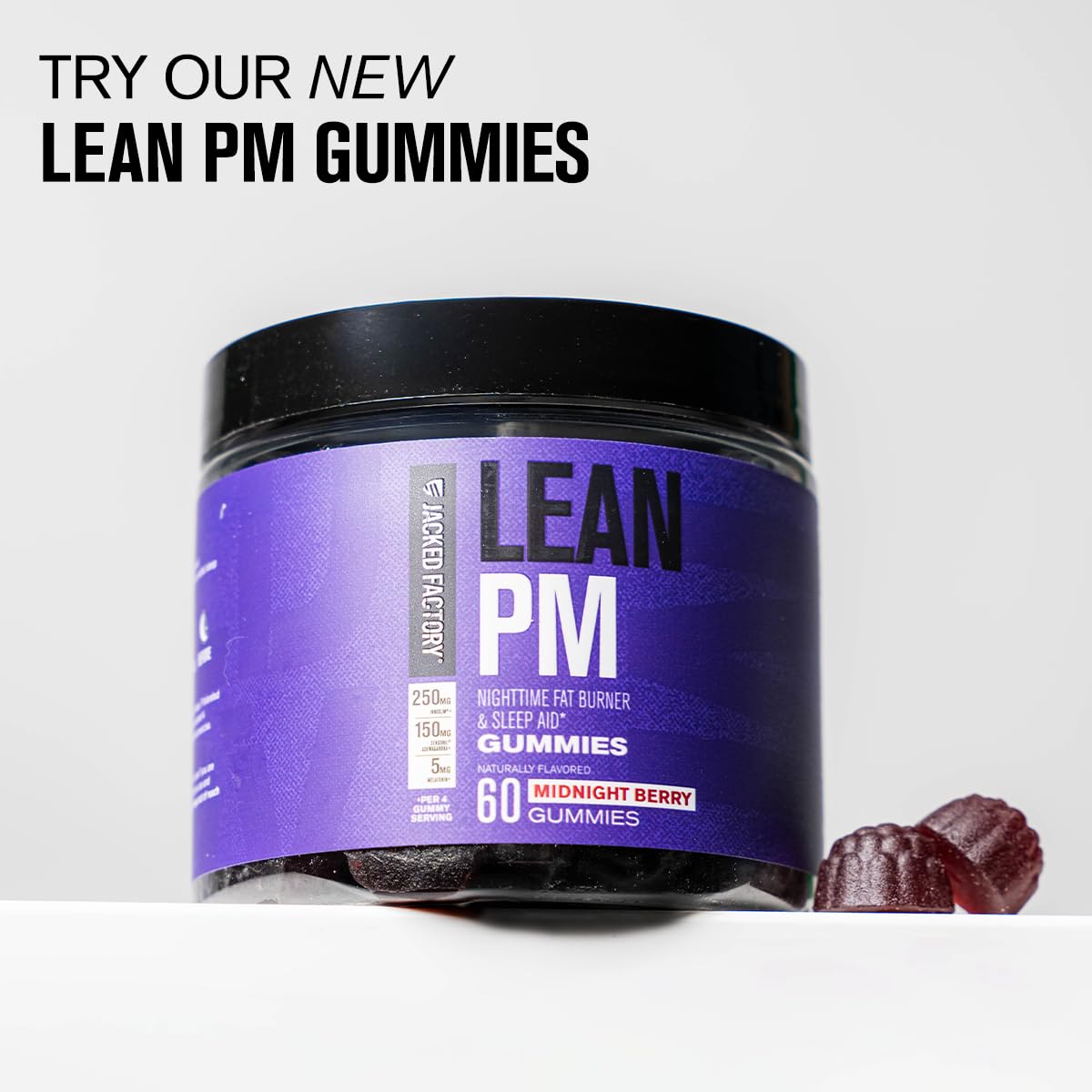 Jacked Factory Lean PM Night Time Fat Burner Sleep Aid - 60 Capsules - image 2