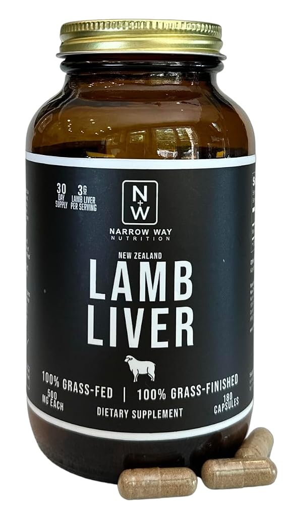 Narrow Way Nutrition Lamb Liver Capsules - 180 Count