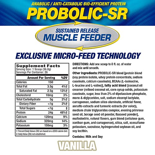 Maximum Human Performance Probolic-SR Sustained Release Protein Powder