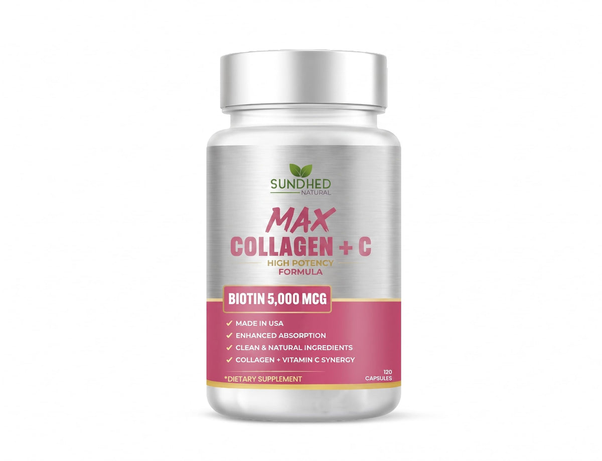 Sundhed Natural Max Collagen Plus C - 120 Capsules